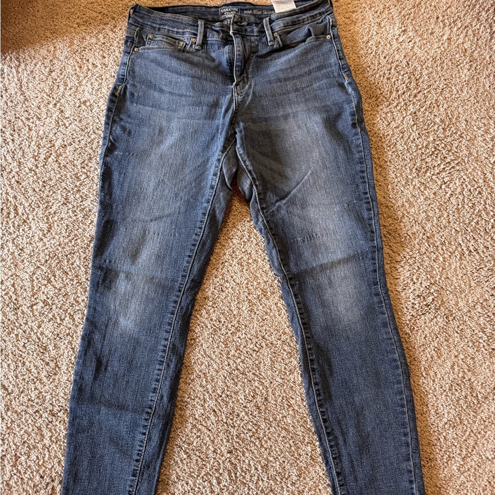 Signature by Levi Strauss Women's Dark Blue Skinny Jeans